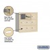 Salsbury Cell Phone Storage Locker - 3 Door High Unit (5 Inch Deep Compartments) - 9 A Doors - Sandstone - Recessed Mounted - Master Keyed Locks  19035-09SRK